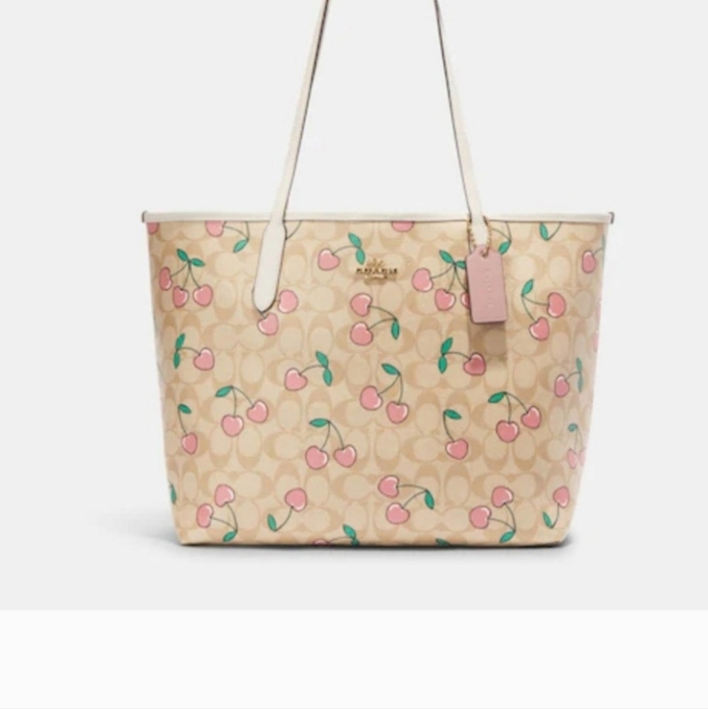 **sale**COACH PINK CHERRY TOTE